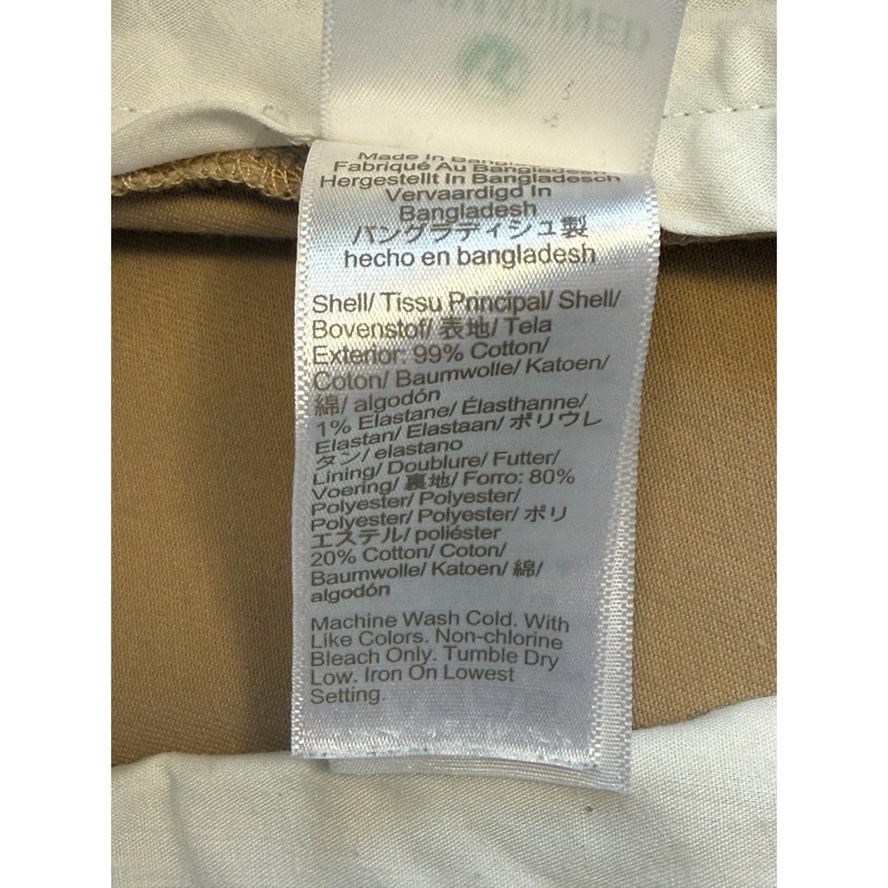 J.Crew Mens 9 Inch Inseam Stretch Chino Shorts Khaki Tan Size 32 H5020 NWT - Picture 6 of 7
